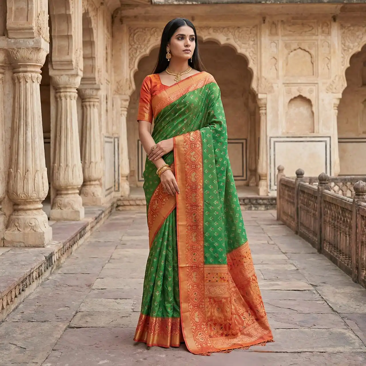 Green Pochampalli Silk Zari Woven Work Saree | Sarees, Bollywood Sarees, Creative Sarees, Designer Sarees, Embroidered Sarees, Ethnic Saree, Modern Digital sarees, Party Wear Sarees