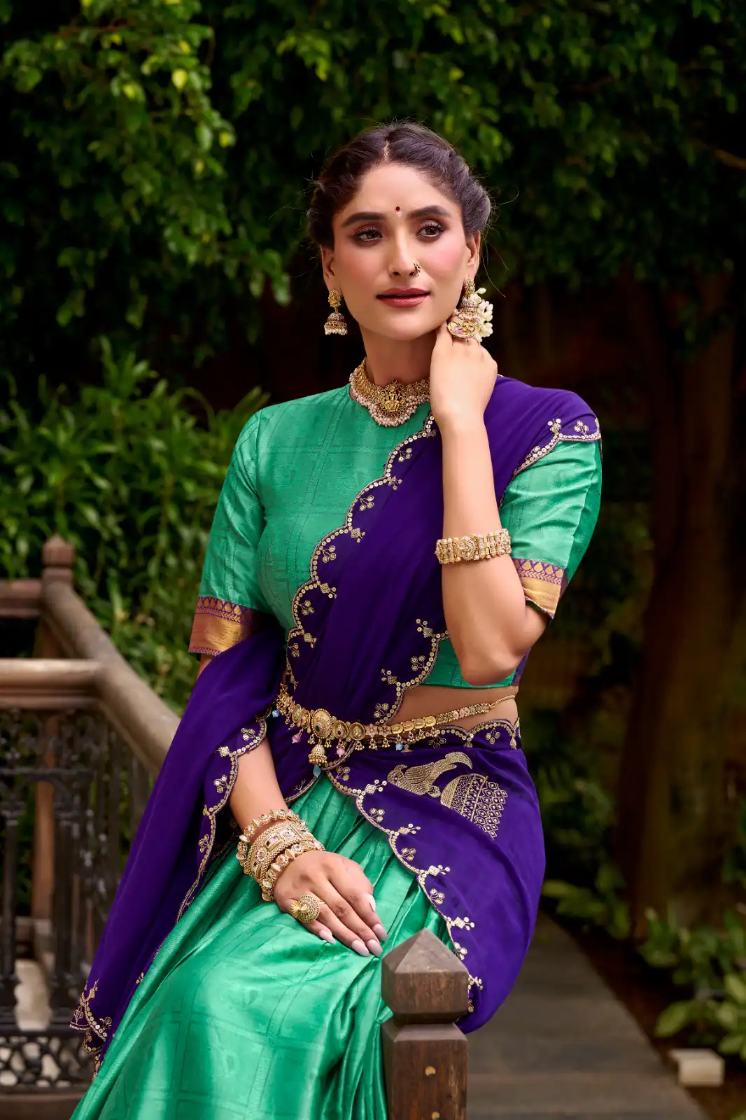Green Poly Cotton Embroidery Zari Work Lehenga Choli | Lehenga, Bollywood Lehenga, Creative Lehenga, Designer Lehenga, Embroidered Lehenga, Party Wear Lehenga