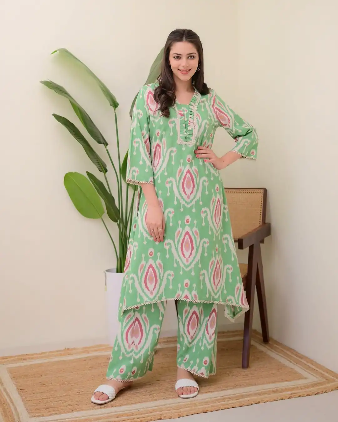 Green Rayon Wood With Print Salwar Suit | Jump Suits, Salwar suit, Casual Suits, Creative suits, Designer Suits, Palazzo Suits, Party Wear Suits, Patiala Suits, Straight Suits