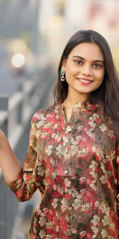 Green Simmer Silk Office Wear Printed Kurti | Kurti, Bollywood Kurti, Creative Kurtis, Designer Kurti, Party Wear Kurti, Selfie Kurti
