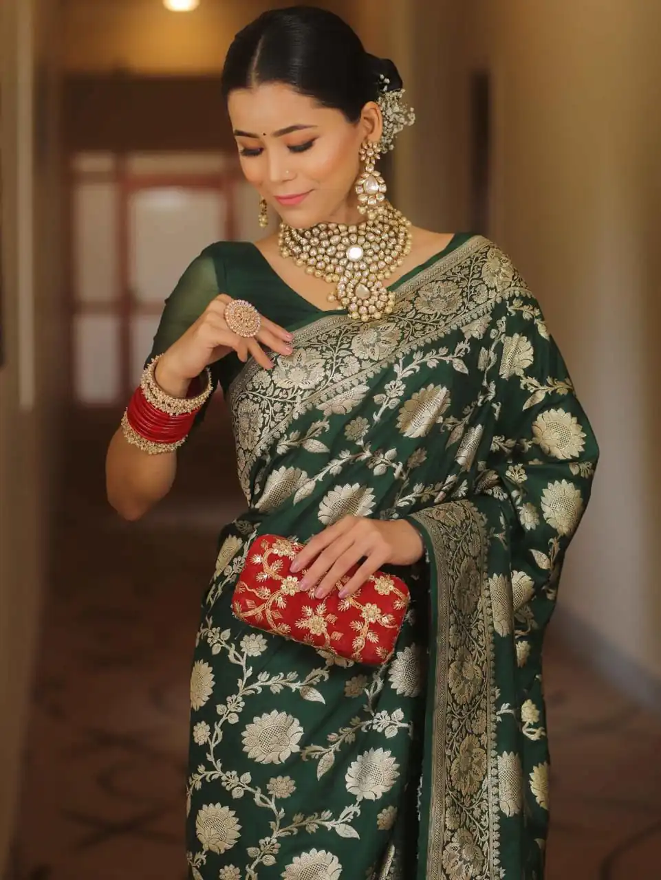 Green Soft Lichi Silk All Over Work Saree | Sarees, Bollywood Sarees, Creative Sarees, Designer Sarees, Embroidered Sarees, Ethnic Saree, Modern Digital sarees, Party Wear Sarees