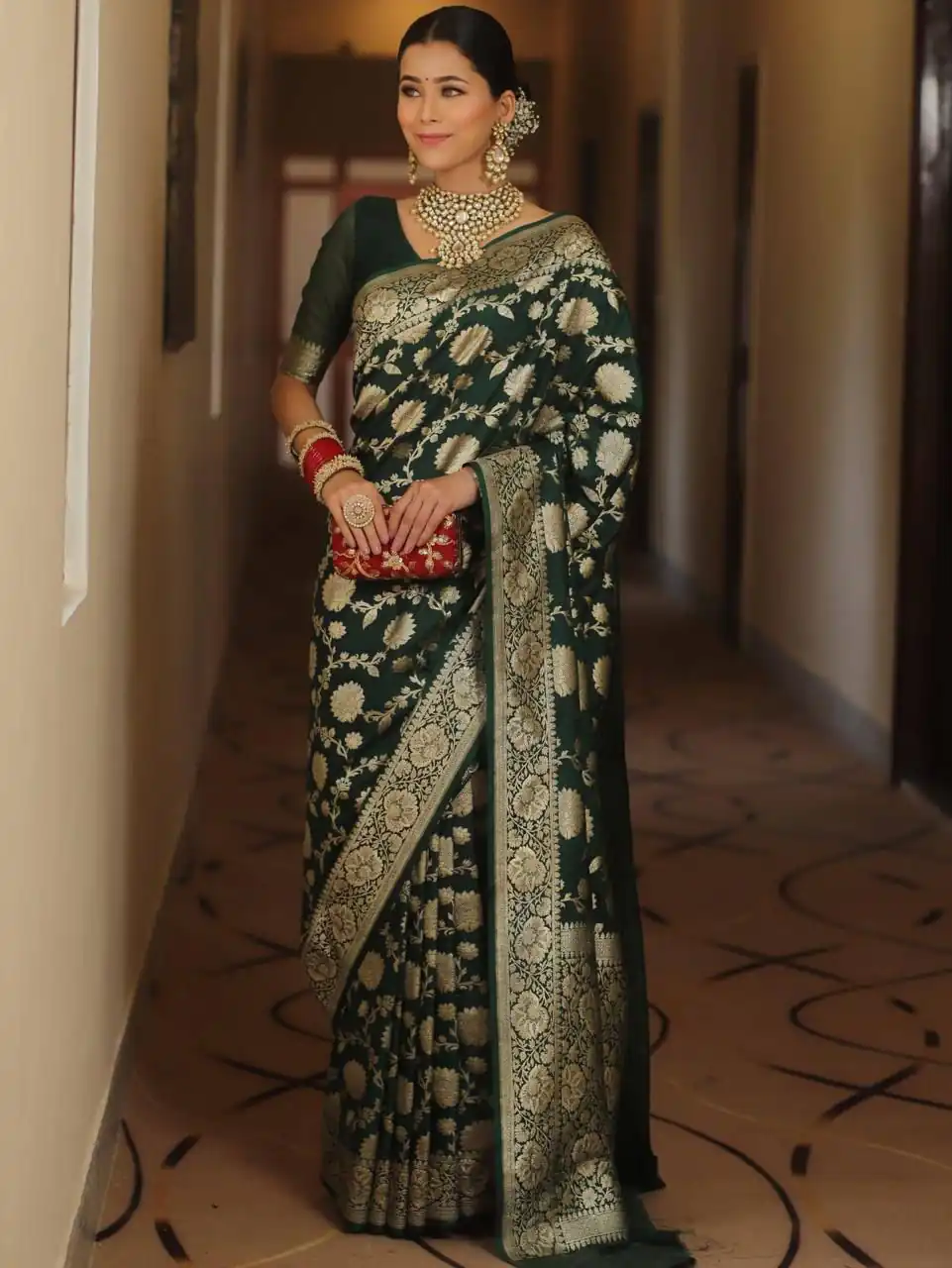 Green Soft Lichi Silk All Over Work Saree | Sarees, Bollywood Sarees, Creative Sarees, Designer Sarees, Embroidered Sarees, Ethnic Saree, Modern Digital sarees, Party Wear Sarees