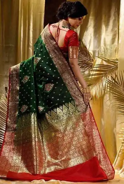 Green Soft Lichi Silk Border Work Saree | Sarees, Bollywood Sarees, Creative Sarees, Designer Sarees, Embroidered Sarees, Ethnic Saree, Modern Digital sarees, Party Wear Sarees