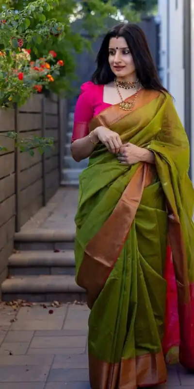 Green Soft Lichi Silk Jacquard Saree | Sarees, Bollywood Sarees, Creative Sarees, Designer Sarees, Embroidered Sarees, Ethnic Saree, Modern Digital sarees, Party Wear Sarees