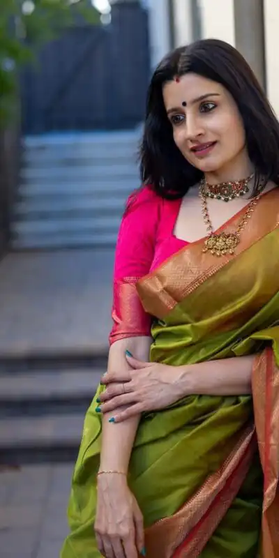 Green Soft Lichi Silk Jacquard Saree | Sarees, Bollywood Sarees, Creative Sarees, Designer Sarees, Embroidered Sarees, Ethnic Saree, Modern Digital sarees, Party Wear Sarees