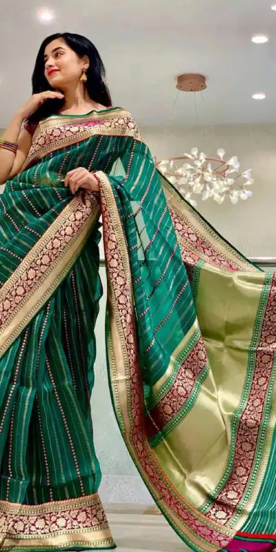 Green Soft Lichi Silk Rich Pallu Saree | Sarees, Bollywood Sarees, Creative Sarees, Designer Sarees, Embroidered Sarees, Ethnic Saree, Modern Digital sarees, Party Wear Sarees