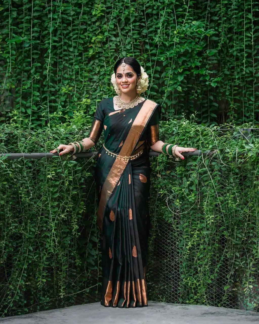 Green Soft Lichi Silk With Jacquard Saree | Sarees, Bollywood Sarees, Creative Sarees, Designer Sarees, Embroidered Sarees, Ethnic Saree, Modern Digital sarees, Party Wear Sarees