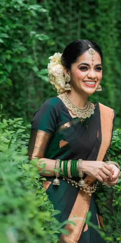 Green Soft Lichi Silk With Jacquard Saree | Sarees, Bollywood Sarees, Creative Sarees, Designer Sarees, Embroidered Sarees, Ethnic Saree, Modern Digital sarees, Party Wear Sarees