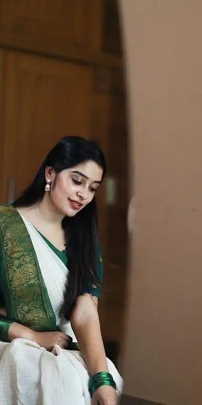Green Soft Lichi Silk With Lace Saree | Sarees, Bollywood Sarees, Creative Sarees, Designer Sarees, Embroidered Sarees, Ethnic Saree, Modern Digital sarees, Party Wear Sarees