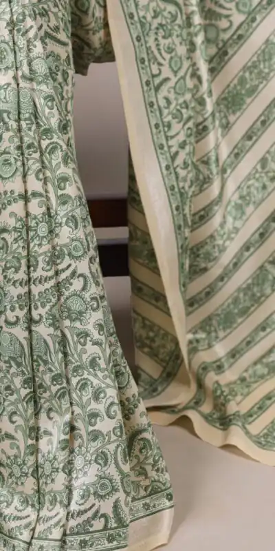 Green Taser Silk With Printed Work Saree | Sarees, Bollywood Sarees, Creative Sarees, Designer Sarees, Embroidered Sarees, Ethnic Saree, Modern Digital sarees, Party Wear Sarees