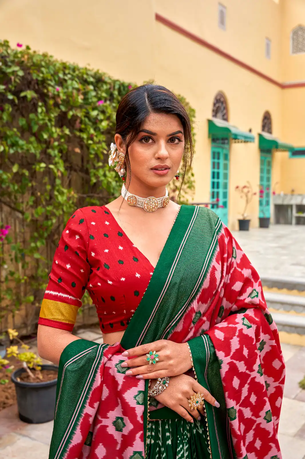 Green Tushar Print Lehenga Choli | Lehenga, Bollywood Lehenga, Creative Lehenga, Designer Lehenga, Embroidered Lehenga, Party Wear Lehenga