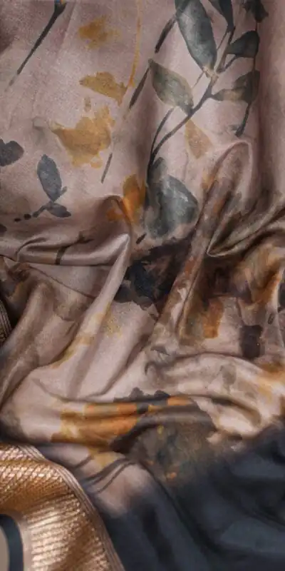 Green Tussar Printed Saree | Sarees, Bollywood Sarees, Creative Sarees, Designer Sarees, Embroidered Sarees, Ethnic Saree, Modern Digital sarees, Party Wear Sarees