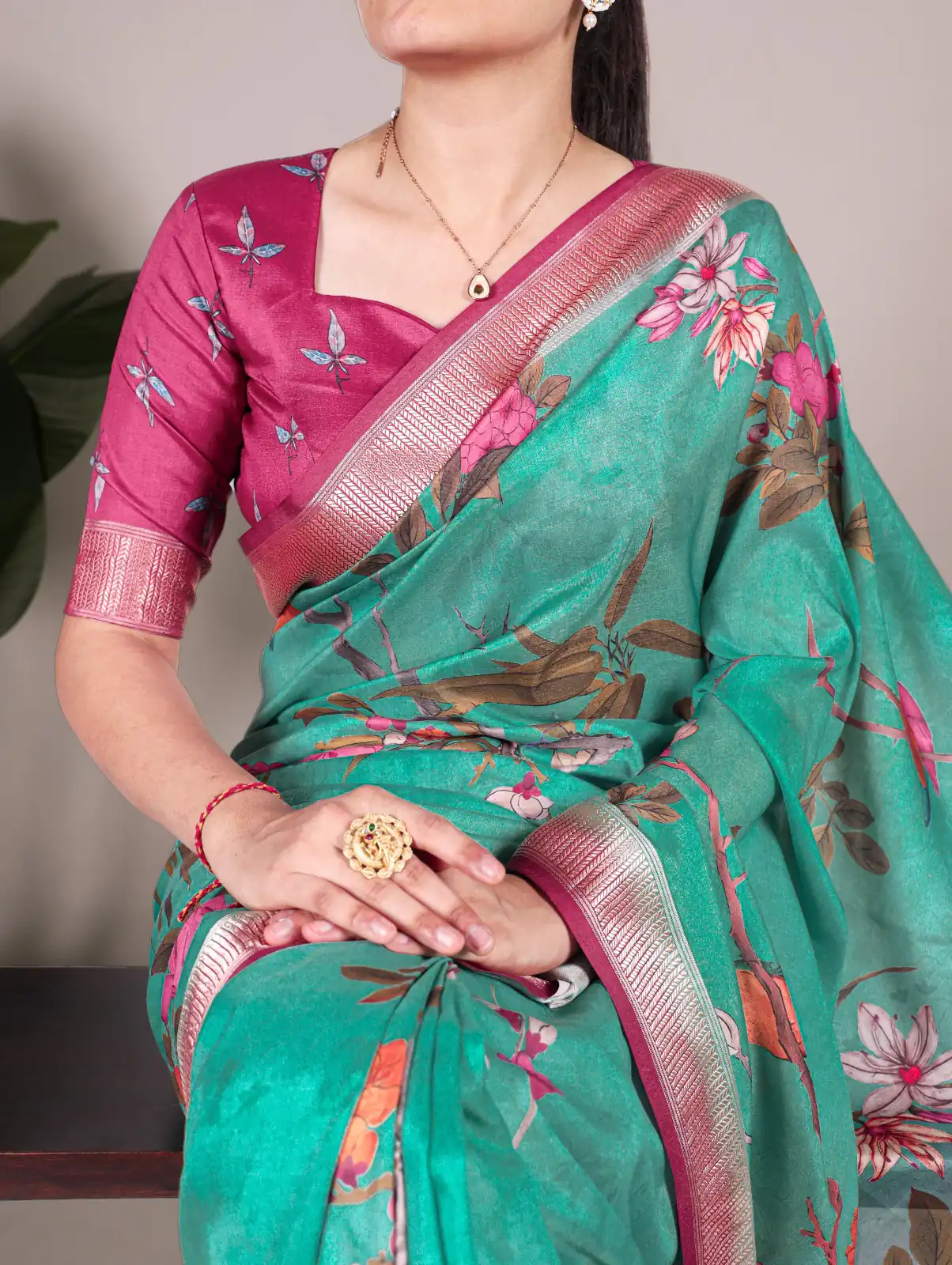 Green Viscose Printed Saree | Sarees, Bollywood Sarees, Creative Sarees, Designer Sarees, Embroidered Sarees, Ethnic Saree, Modern Digital sarees, Party Wear Sarees