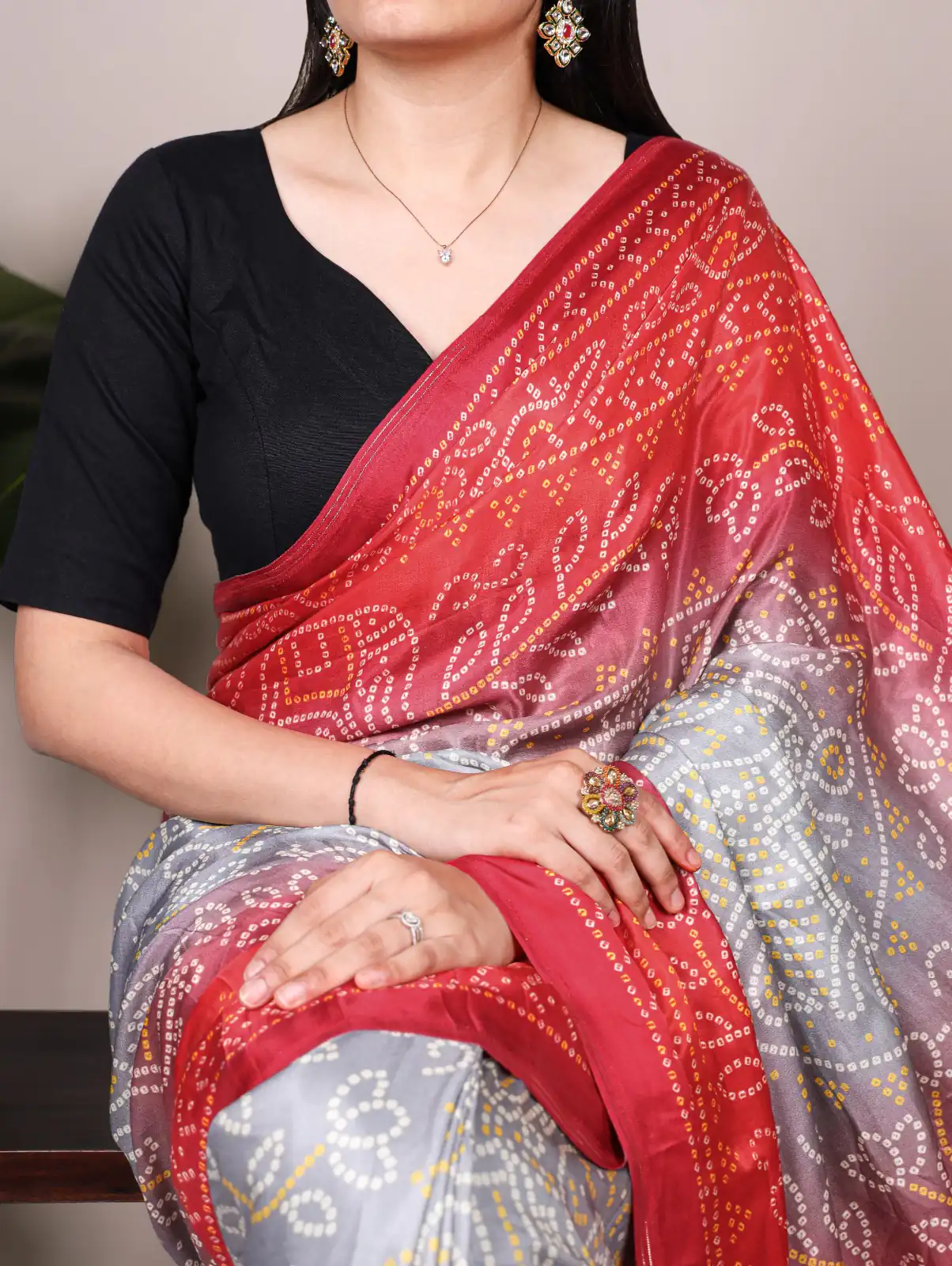 Grey Gaji Silk Patola Print Lagadi Patta Saree | Sarees, Bollywood Sarees, Creative Sarees, Designer Sarees, Embroidered Sarees, Ethnic Saree, Modern Digital sarees, Party Wear Sarees