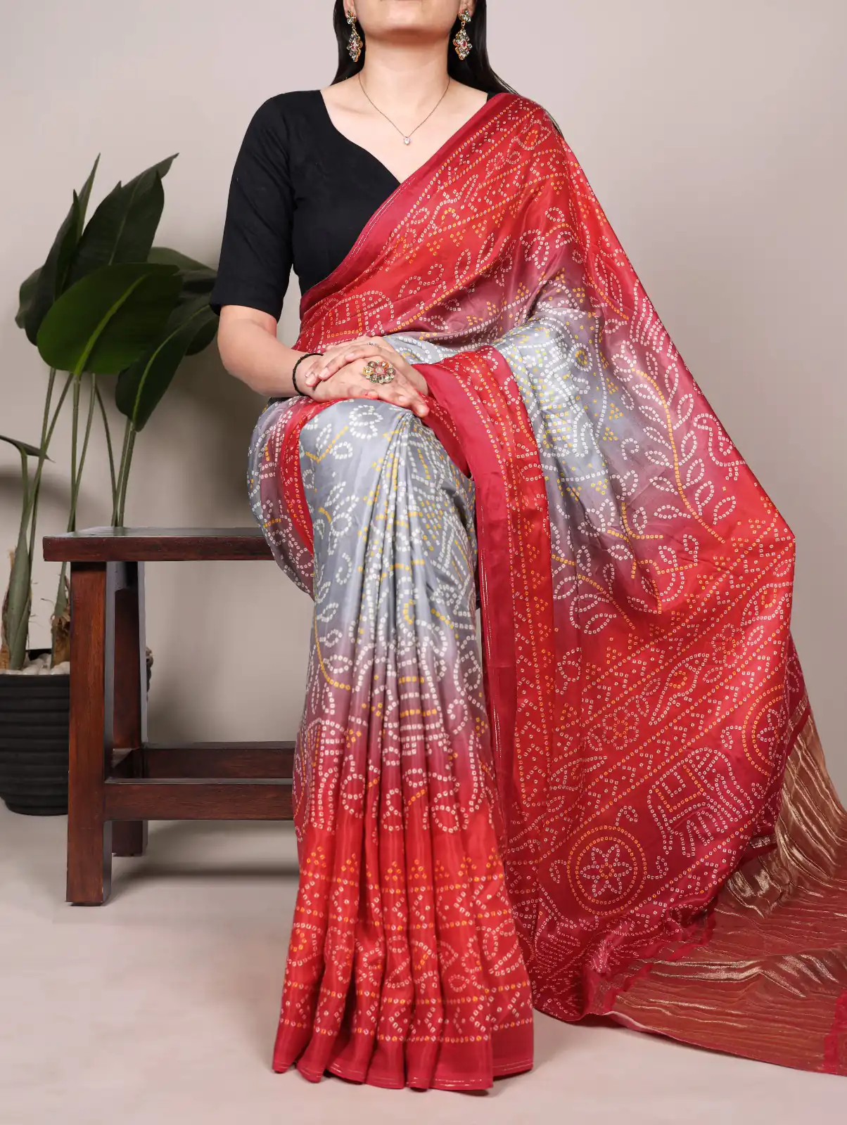 Grey Gaji Silk Patola Print Lagadi Patta Saree | Sarees, Bollywood Sarees, Creative Sarees, Designer Sarees, Embroidered Sarees, Ethnic Saree, Modern Digital sarees, Party Wear Sarees