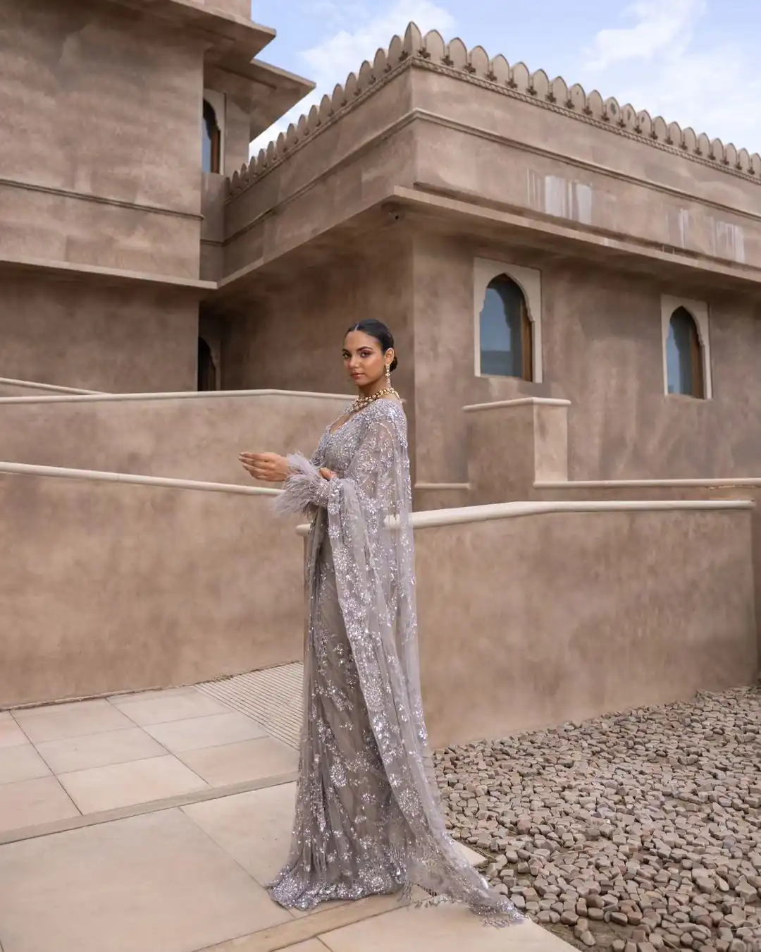 Grey Mono Net Sequins Embroidery Saree | Sarees, Bollywood Sarees, Creative Sarees, Designer Sarees, Embroidered Sarees, Ethnic Saree, Modern Digital sarees, Party Wear Sarees