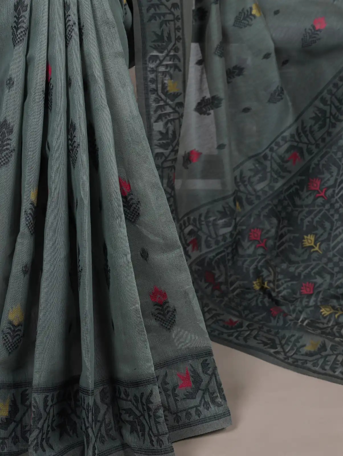 Grey Poly Cotton Thread Weaving Work Saree | Sarees, Bollywood Sarees, Creative Sarees, Designer Sarees, Embroidered Sarees, Ethnic Saree, Modern Digital sarees, Party Wear Sarees