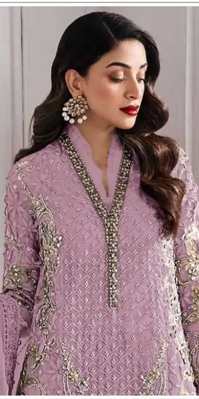 Lavender Georgette Sequence Khatli Work Salwar Suit | Jump Suits, Salwar suit, Casual Suits, Creative suits, Designer Suits, Palazzo Suits, Party Wear Suits, Patiala Suits, Straight Suits