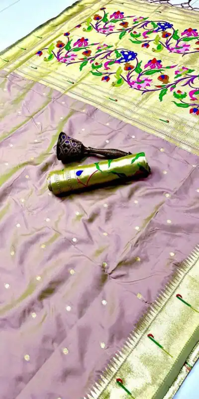 Lavender Pure Banarasi Silk Zari Work Saree | Sarees, Bollywood Sarees, Creative Sarees, Designer Sarees, Embroidered Sarees, Ethnic Saree, Modern Digital sarees, Party Wear Sarees