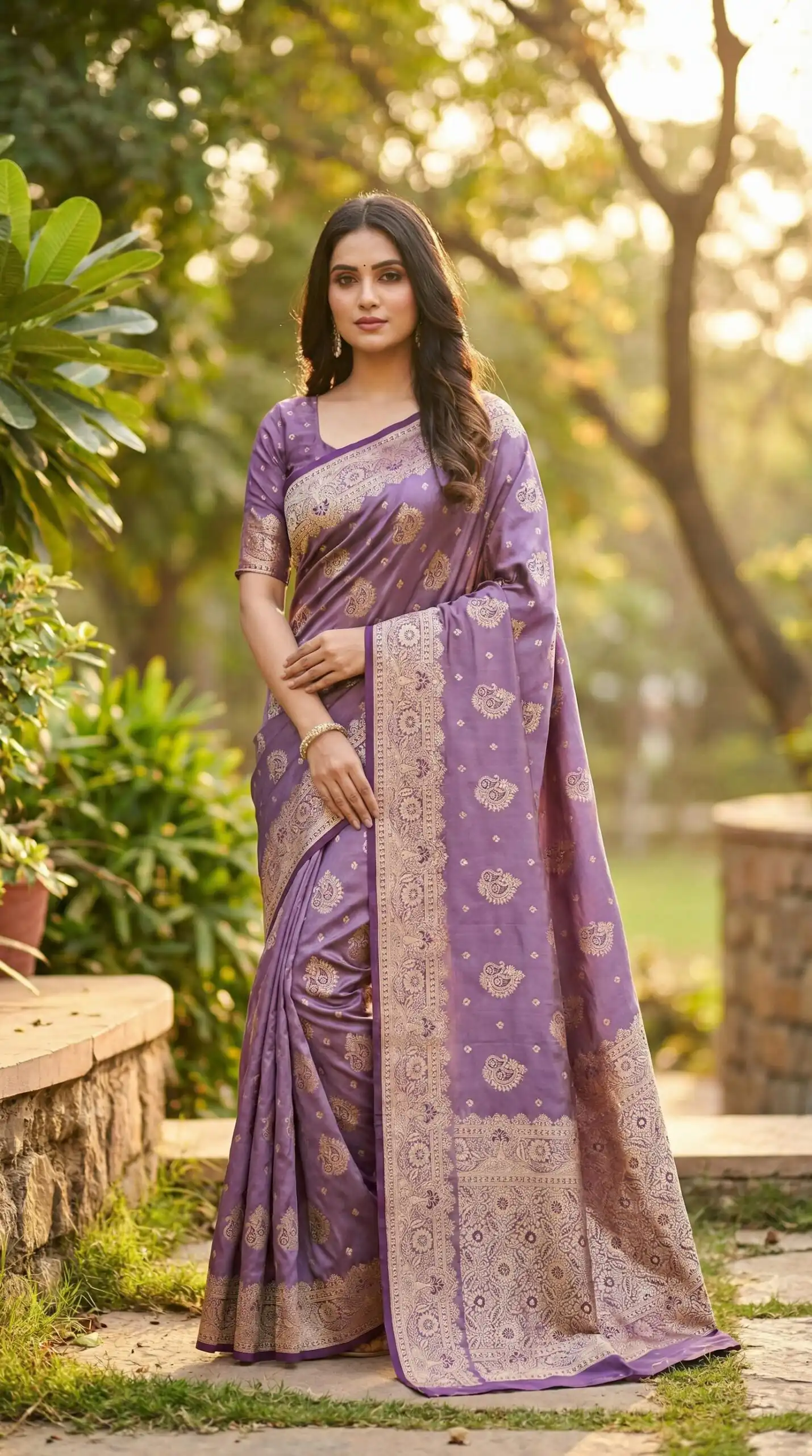 Lavender Satin Silk Lace Zari Work Saree | Sarees, Bollywood Sarees, Creative Sarees, Designer Sarees, Embroidered Sarees, Ethnic Saree, Modern Digital sarees, Party Wear Sarees