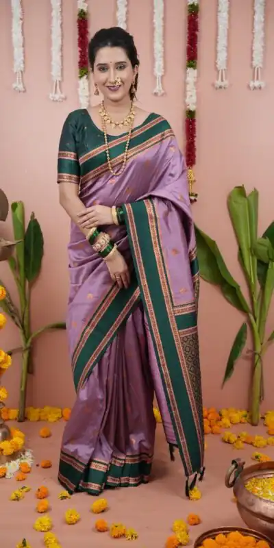 Lavender Silk Paithni Weaving Zari Work Saree | Sarees, Bollywood Sarees, Creative Sarees, Designer Sarees, Embroidered Sarees, Ethnic Saree, Modern Digital sarees, Party Wear Sarees