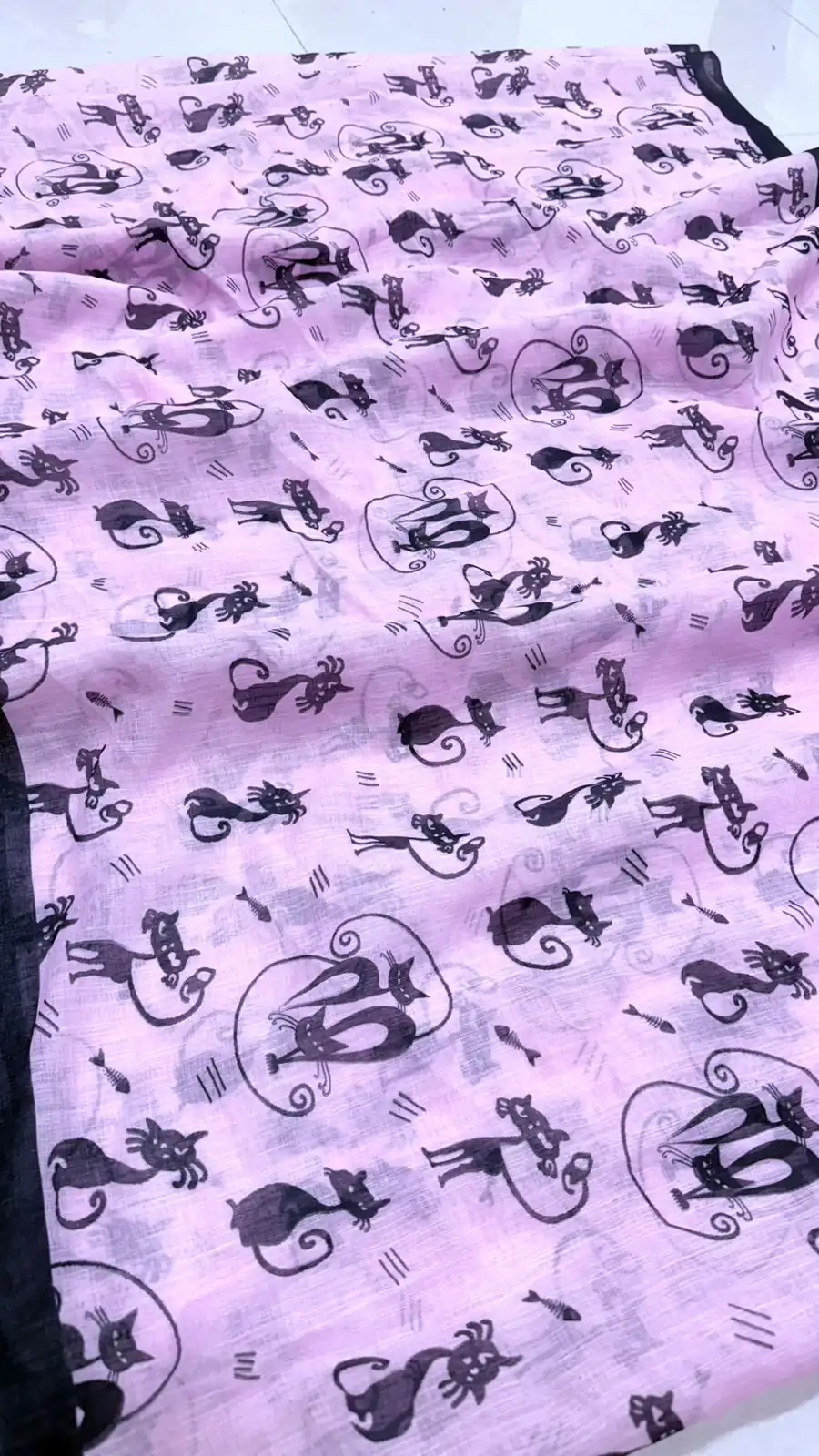 Lavender Soft Cotton Digital Print Lace Work Saree | Sarees, Bollywood Sarees, Creative Sarees, Designer Sarees, Embroidered Sarees, Ethnic Saree, Modern Digital sarees, Party Wear Sarees