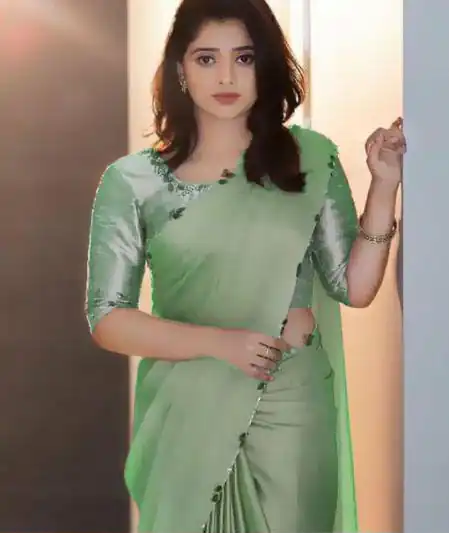 Light Green Rangoli Silk Handwork And Cutwork With Pearl Saree | Sarees, Bollywood Sarees, Creative Sarees, Designer Sarees, Embroidered Sarees, Ethnic Saree, Modern Digital sarees, Party Wear Sarees
