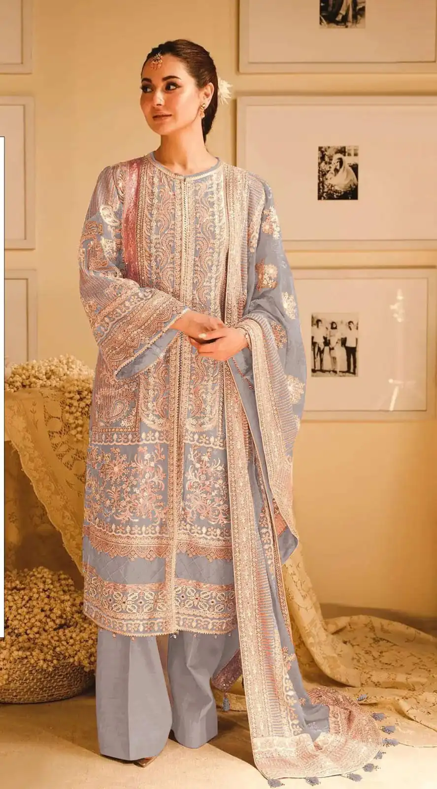 Light Grey Georgette With Embroidery Sequence With Moti Salwar Suit | Jump Suits, Salwar suit, Casual Suits, Creative suits, Designer Suits, Palazzo Suits, Party Wear Suits, Patiala Suits, Straight Suits
