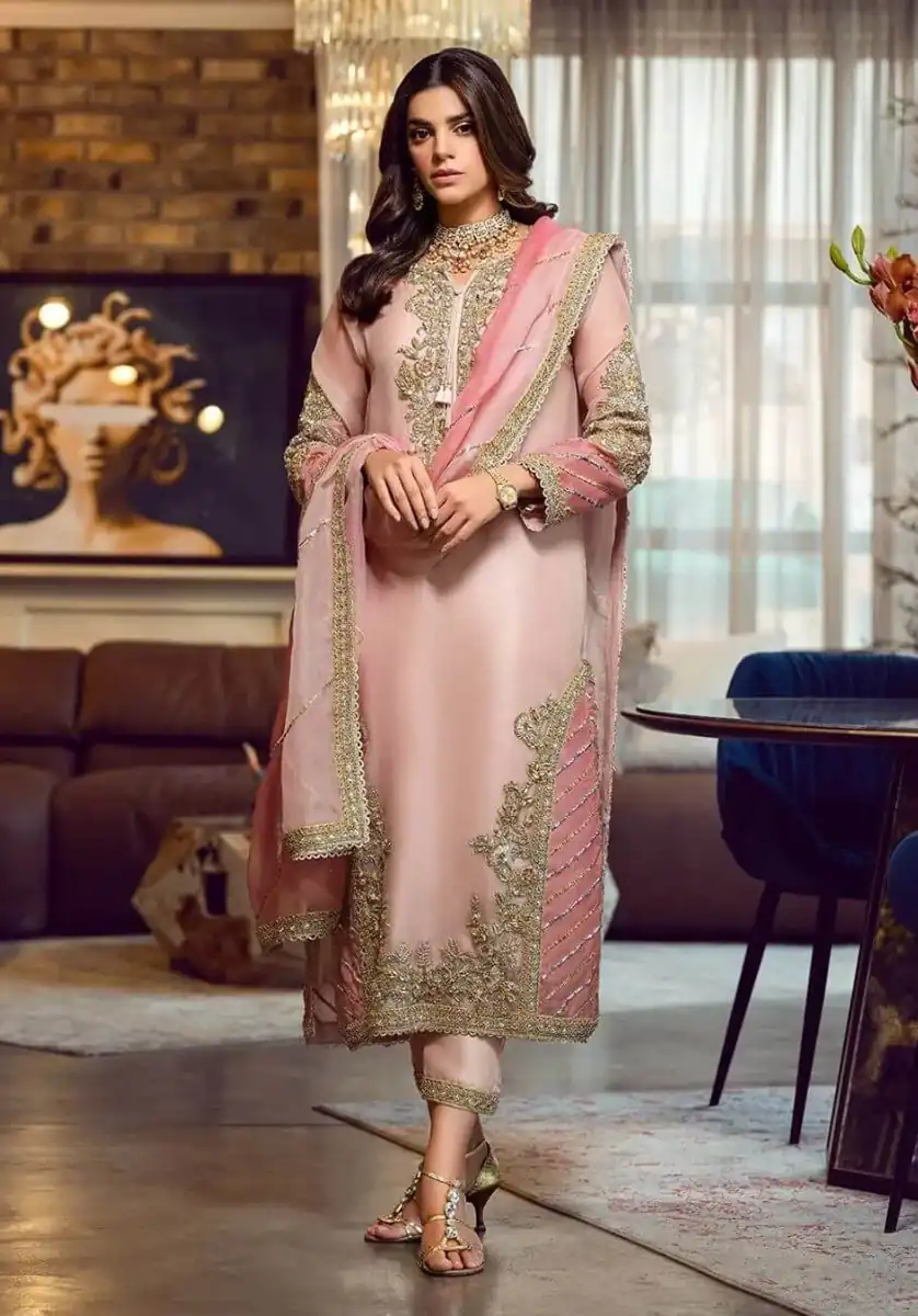 Light Peach Georgette Embroidery Sequence Salwar Suit | Salwar suit, Casual Suits, Creative suits, Designer Suits, Palazzo Suits, Party Wear Suits, Patiala Suits, Straight Suits