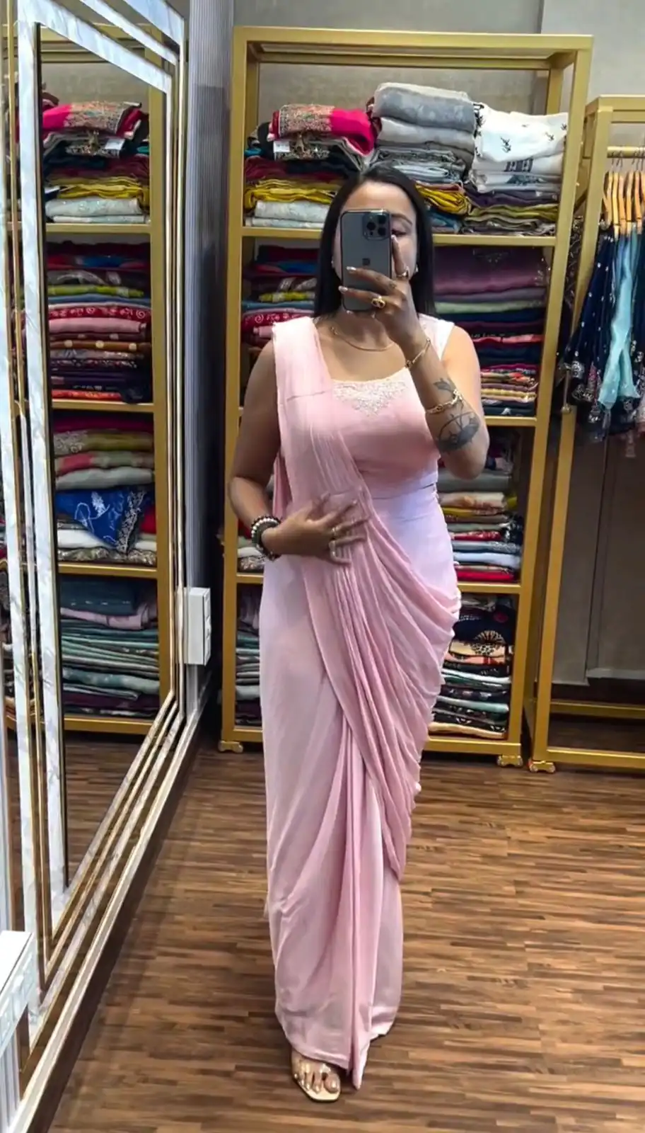 Light Pink Chinon Silk Embroidery Work Saree | Sarees, Bollywood Sarees, Creative Sarees, Designer Sarees, Embroidered Sarees, Ethnic Saree, Modern Digital sarees, Party Wear Sarees