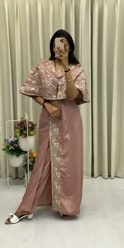 Light Pink Crepe Silk Sequence Embroidery Foil Paper Work Salwar Suit | Jump Suits, Salwar suit, Casual Suits, Creative suits, Designer Suits, Palazzo Suits, Party Wear Suits, Patiala Suits, Straight Suits