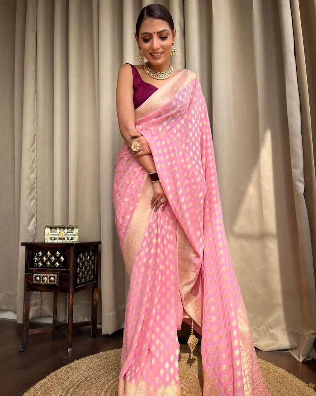 Light Pink Soft Lichi Silk Rich Pallu Work Saree | Sarees, Bollywood Sarees, Creative Sarees, Designer Sarees, Embroidered Sarees, Ethnic Saree, Modern Digital sarees, Party Wear Sarees