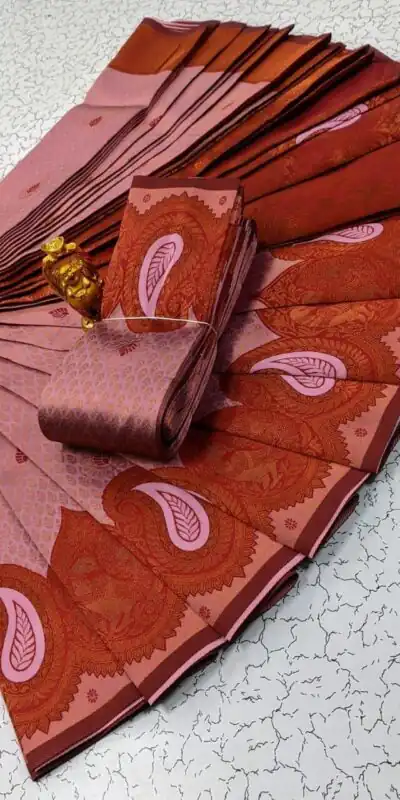 Light Pink Soft Litchi Silk Contrast Border Weaving Design Saree | Sarees, Bollywood Sarees, Creative Sarees, Designer Sarees, Embroidered Sarees, Ethnic Saree, Modern Digital sarees, Party Wear Sarees