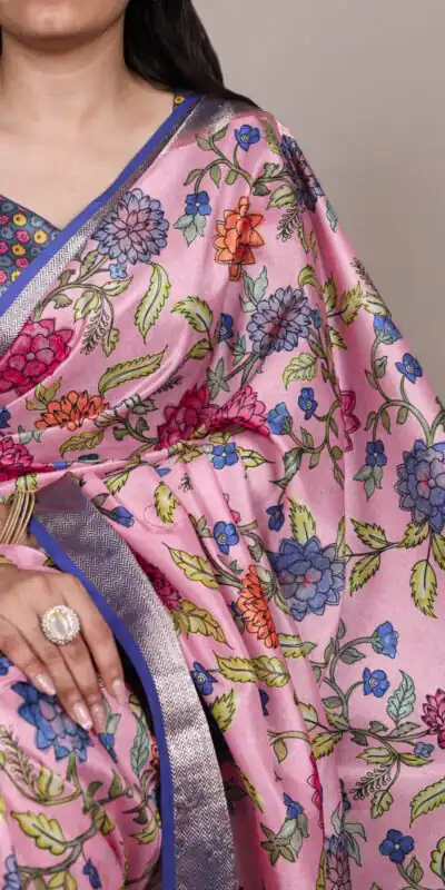 Light Pink Tasar Silk With Viscose Border Saree | Sarees, Bollywood Sarees, Creative Sarees, Designer Sarees, Embroidered Sarees, Ethnic Saree, Modern Digital sarees, Party Wear Sarees