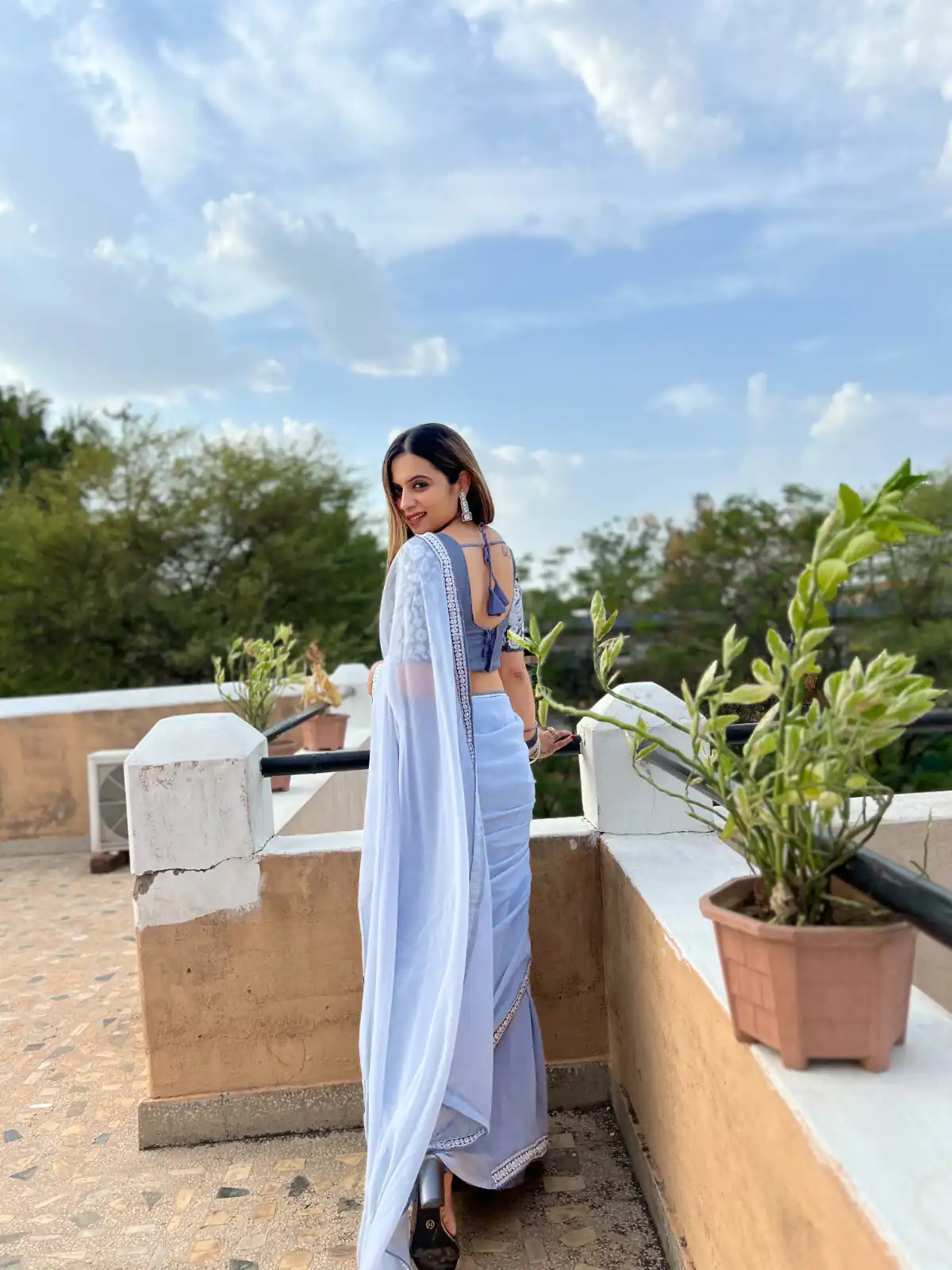 Light Purple Georgette Embroidery Work Lace Saree | Sarees, Bollywood Sarees, Creative Sarees, Designer Sarees, Embroidered Sarees, Ethnic Saree, Modern Digital sarees, Party Wear Sarees