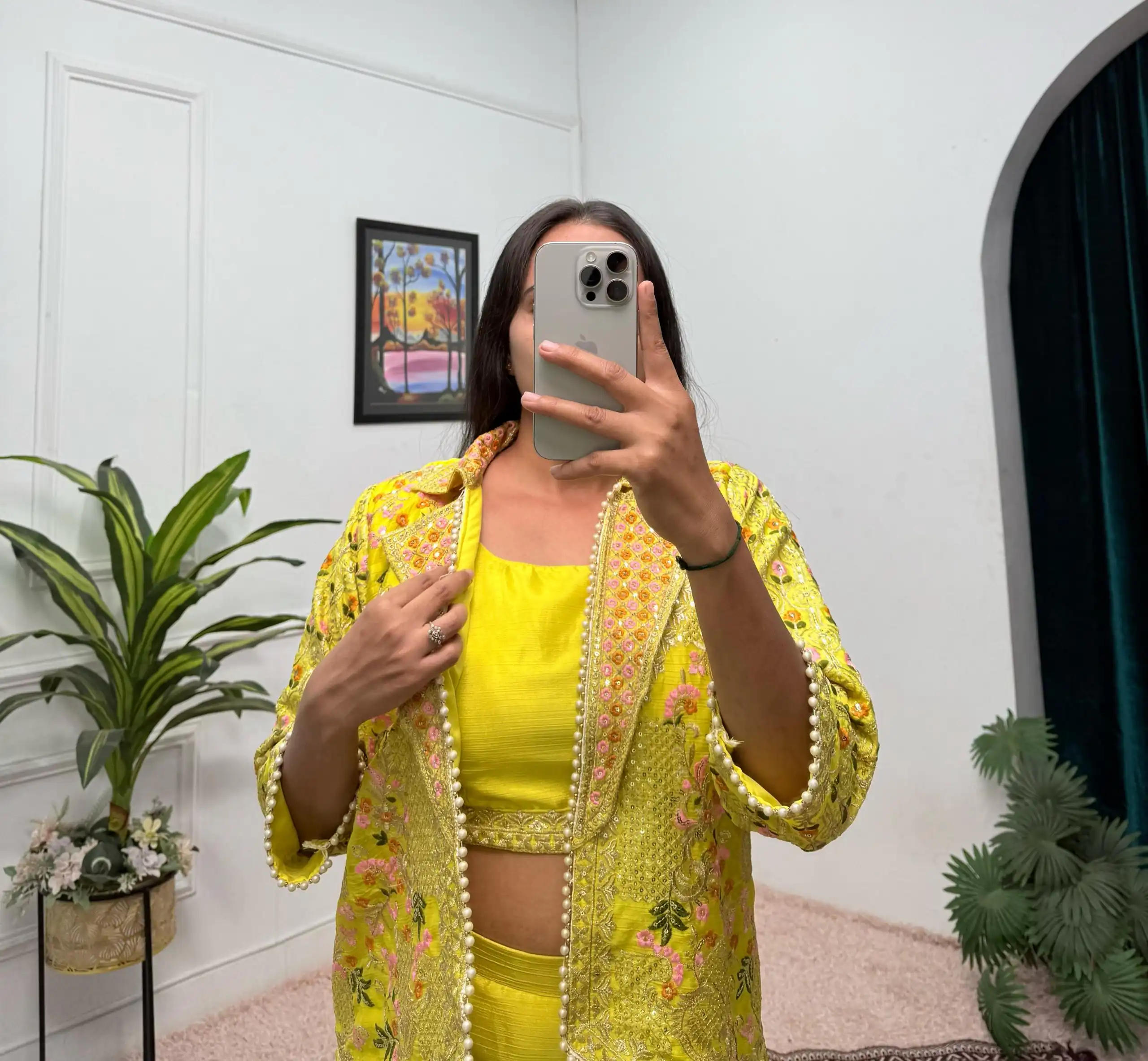Light Yellow Chinon Embroidery With Moti Lace Salwar Suit | Jump Suits, Salwar suit, Casual Suits, Creative suits, Designer Suits, Palazzo Suits, Party Wear Suits, Patiala Suits, Straight Suits