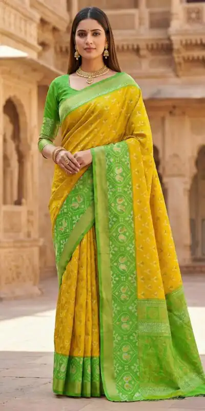 Lime Yellow Pochampalli Silk Zari Woven Work Saree | Sarees, Bollywood Sarees, Creative Sarees, Designer Sarees, Embroidered Sarees, Ethnic Saree, Modern Digital sarees, Party Wear Sarees