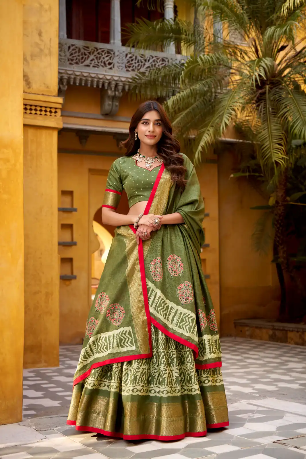 Mahendi Dola Silk Zari Weaving Work Lehenga Choli | Lehenga, Bollywood Lehenga, Creative Lehenga, Designer Lehenga, Embroidered Lehenga, Party Wear Lehenga