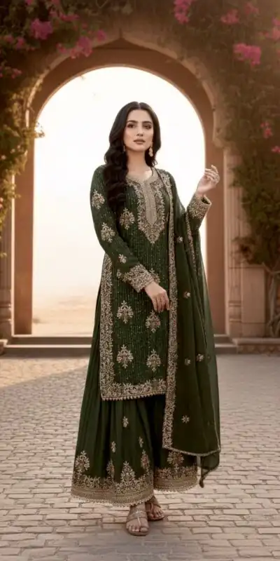 Mahendi Pure Organza Silk Embroidery Cut Work Salwar Suit | Jump Suits, Salwar suit, Casual Suits, Creative suits, Designer Suits, Palazzo Suits, Party Wear Suits, Patiala Suits, Straight Suits