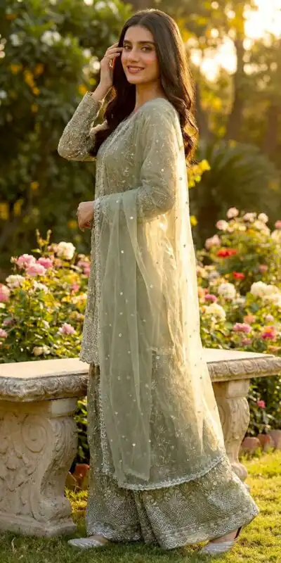 Mahendi Pure Organza Silk Embroidery Work Salwar Suit | Jump Suits, Salwar suit, Casual Suits, Creative suits, Designer Suits, Palazzo Suits, Party Wear Suits, Patiala Suits, Straight Suits