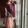 Maroon Heavy Velvet Sharara Suit | Salwar suit, Casual Suits, Creative suits, Designer Suits, Palazzo Suits, Party Wear Suits, Straight Suits