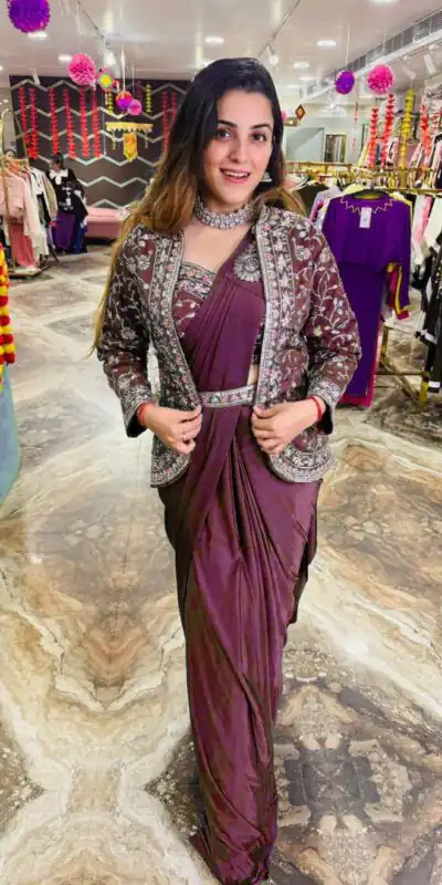 Maroon Rangoli Silk Embroidery Work Saree | Sarees, Bollywood Sarees, Creative Sarees, Designer Sarees, Embroidered Sarees, Ethnic Saree, Modern Digital sarees, Party Wear Sarees