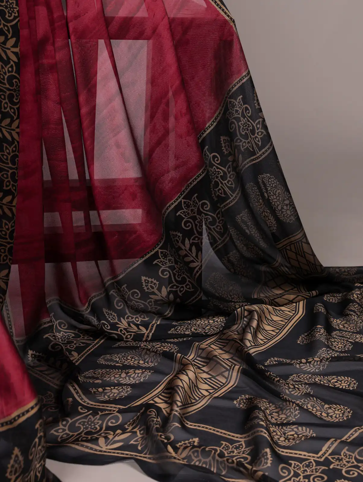 Maroon Rangoli Silk Printed Saree | Sarees, Bollywood Sarees, Creative Sarees, Designer Sarees, Embroidered Sarees, Ethnic Saree, Modern Digital sarees, Party Wear Sarees