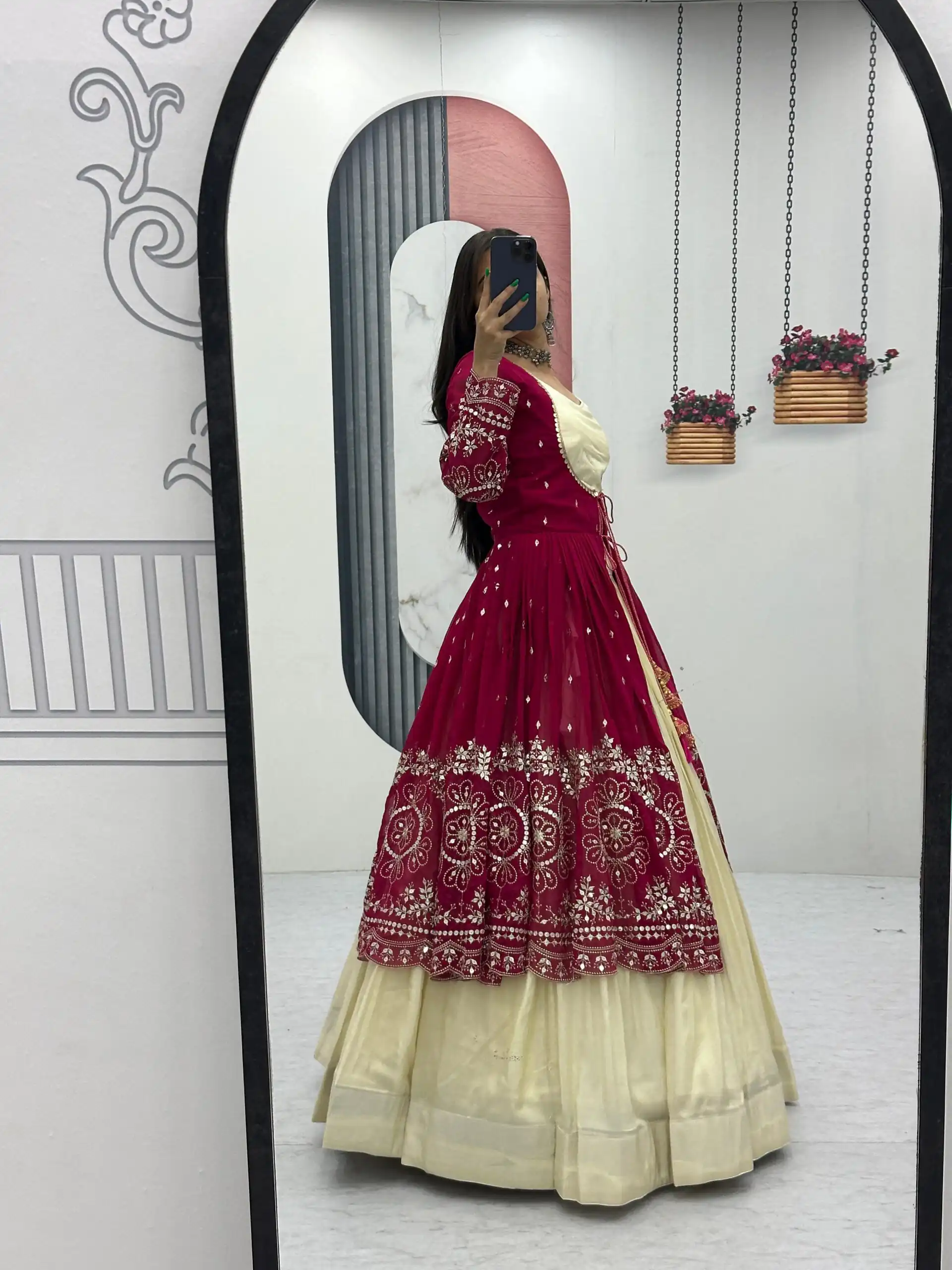 Maroon Simar Cosmos Sequence Work Lehenga Choli | Lehenga, Bollywood Lehenga, Creative Lehenga, Designer Lehenga, Embroidered Lehenga, Party Wear Lehenga