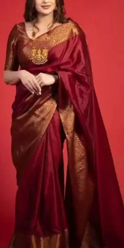 Maroon Soft Silk Cloth Jacquard All Over Saree | Sarees, Bollywood Sarees, Creative Sarees, Designer Sarees, Embroidered Sarees, Ethnic Saree, Modern Digital sarees, Party Wear Sarees