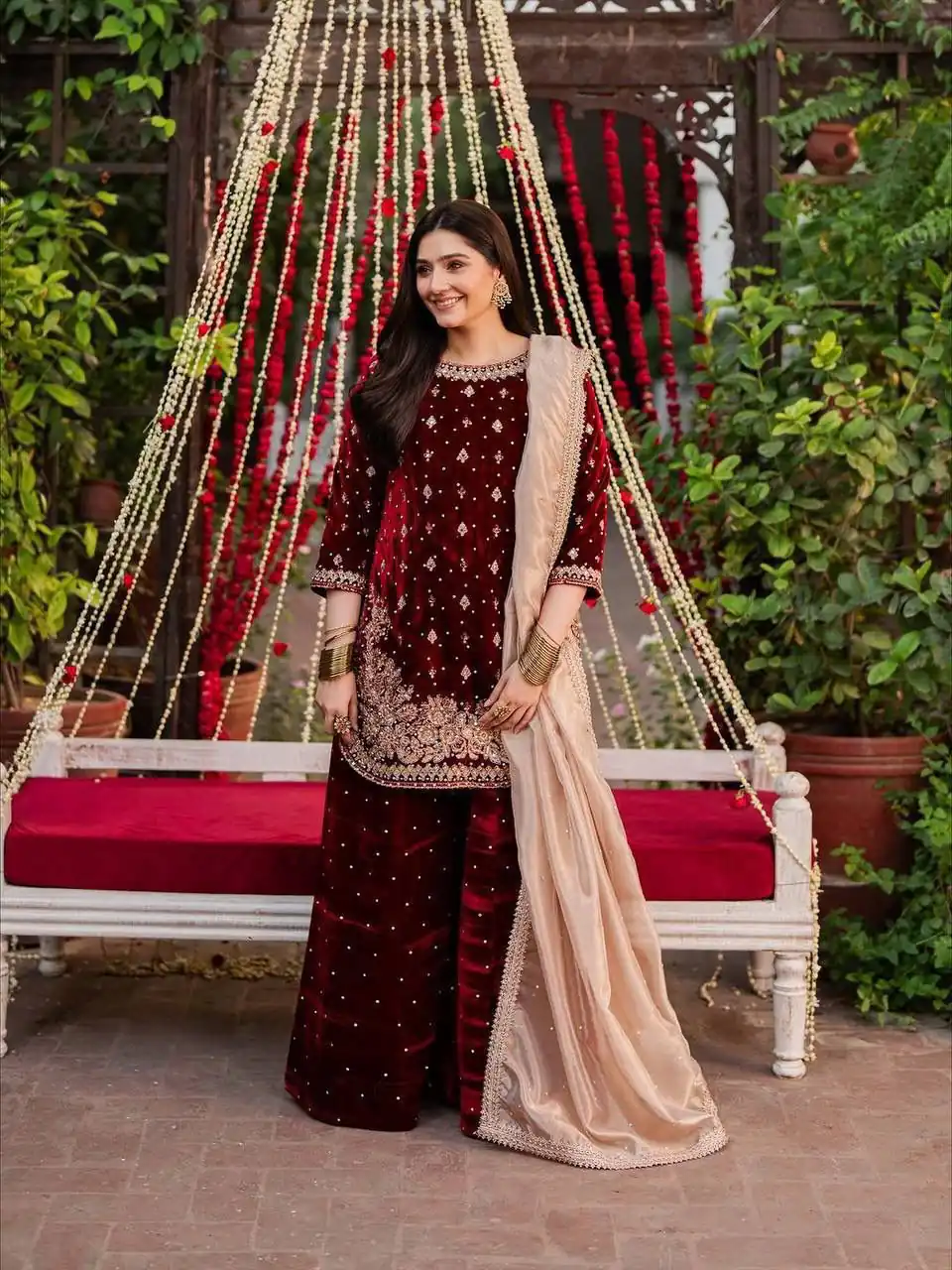 Maroon Velvet Rivet Moti Hand Work Salwar Suit | Jump Suits, Salwar suit, Casual Suits, Creative suits, Designer Suits, Palazzo Suits, Party Wear Suits, Patiala Suits, Straight Suits