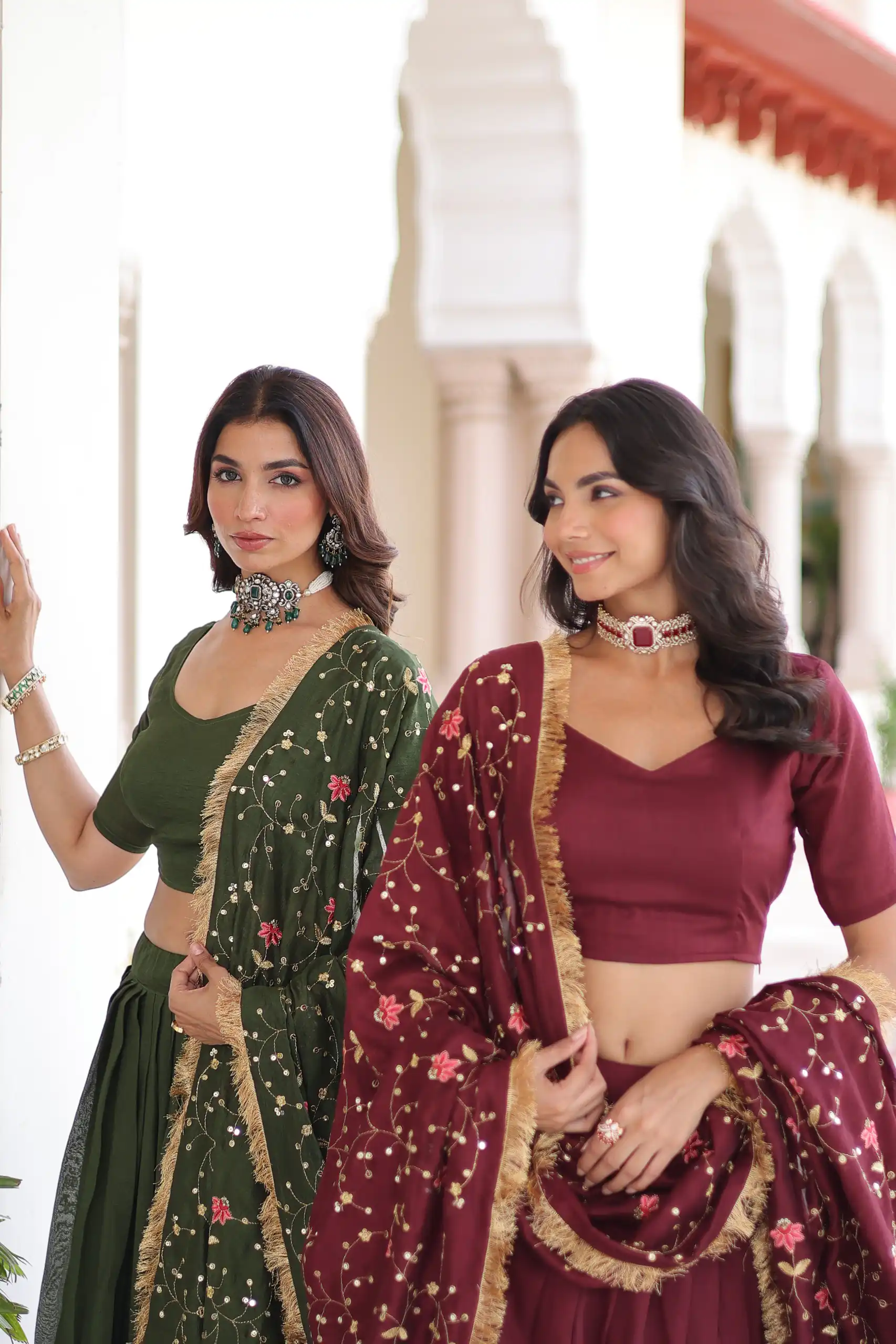 Maroon Vichitra Silk With Embroider Lehenga Choli | Lehenga, Bollywood Lehenga, Creative Lehenga, Designer Lehenga, Embroidered Lehenga, Party Wear Lehenga