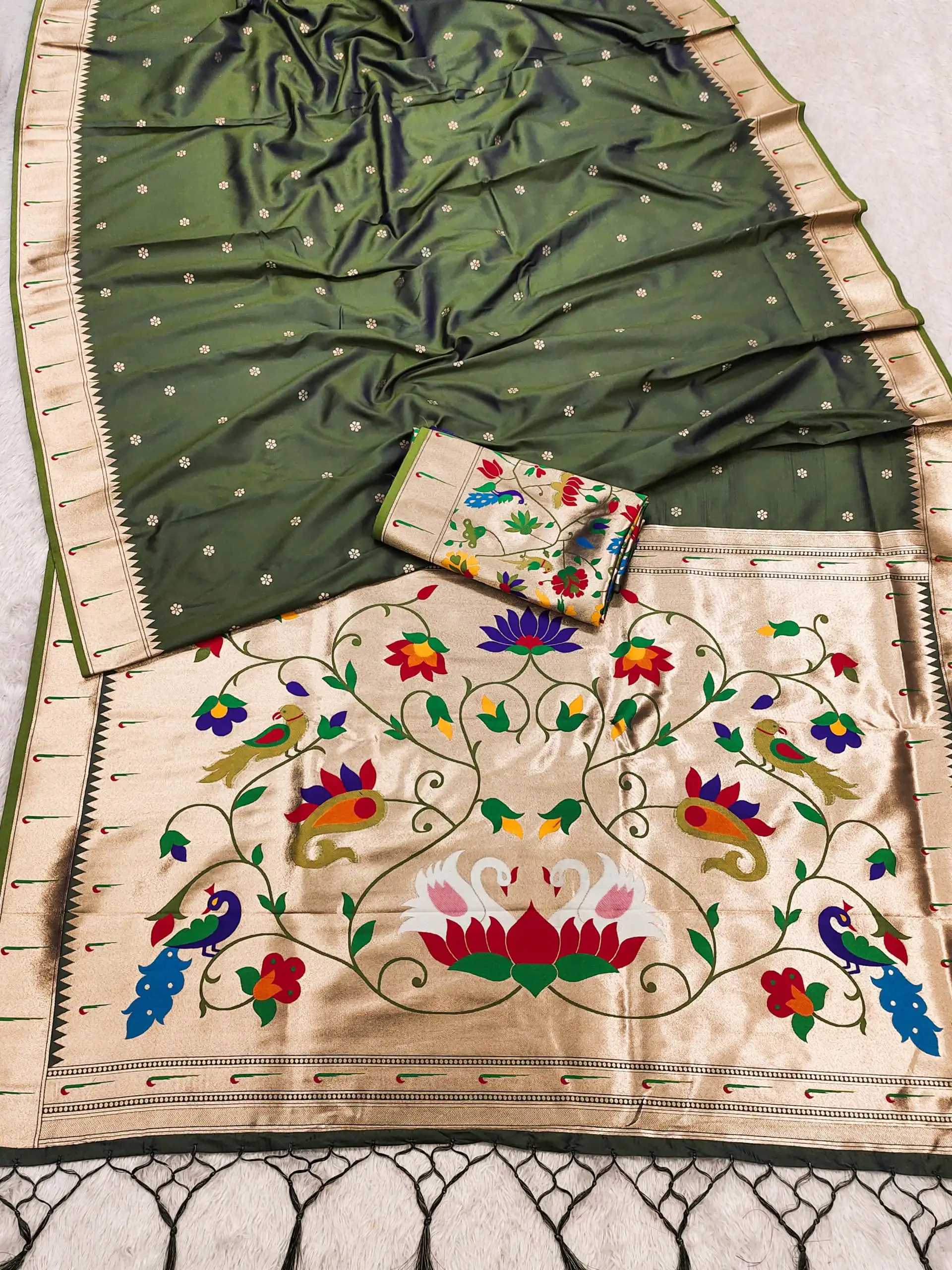 Mehandi Silk Zari Lace Work Saree | Sarees, Bollywood Sarees, Creative Sarees, Designer Sarees, Embroidered Sarees, Ethnic Saree, Modern Digital sarees, Party Wear Sarees