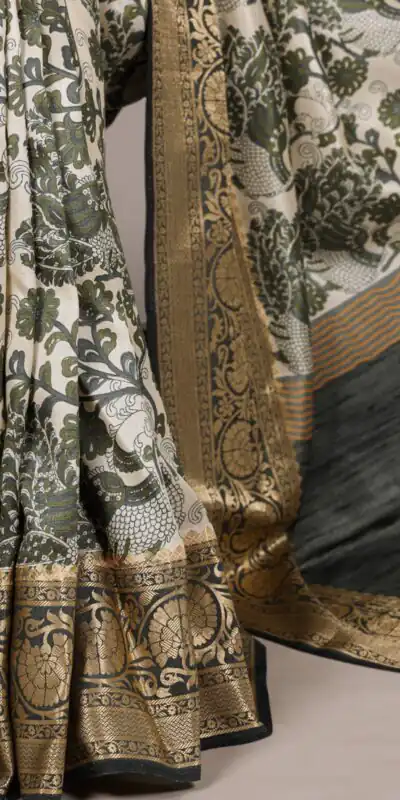 Mehandi Tasar Silk Lace Border Work Saree | Sarees, Bollywood Sarees, Creative Sarees, Designer Sarees, Embroidered Sarees, Ethnic Saree, Modern Digital sarees, Party Wear Sarees