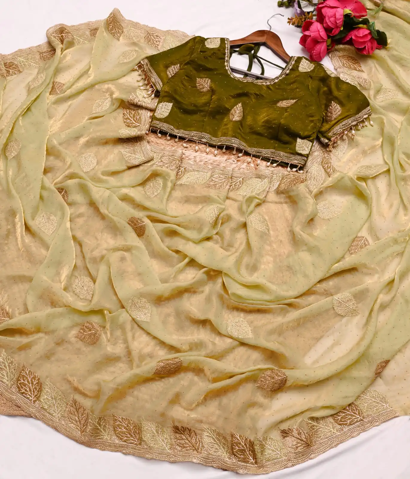 Mehendi Soft Fandy Silk Embroidery Lace Work Saree | Sarees, Bollywood Sarees, Creative Sarees, Designer Sarees, Embroidered Sarees, Ethnic Saree, Modern Digital sarees, Party Wear Sarees
